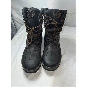 lugz mens size 13 peak winter boots black/ dark brown C56R-05/19